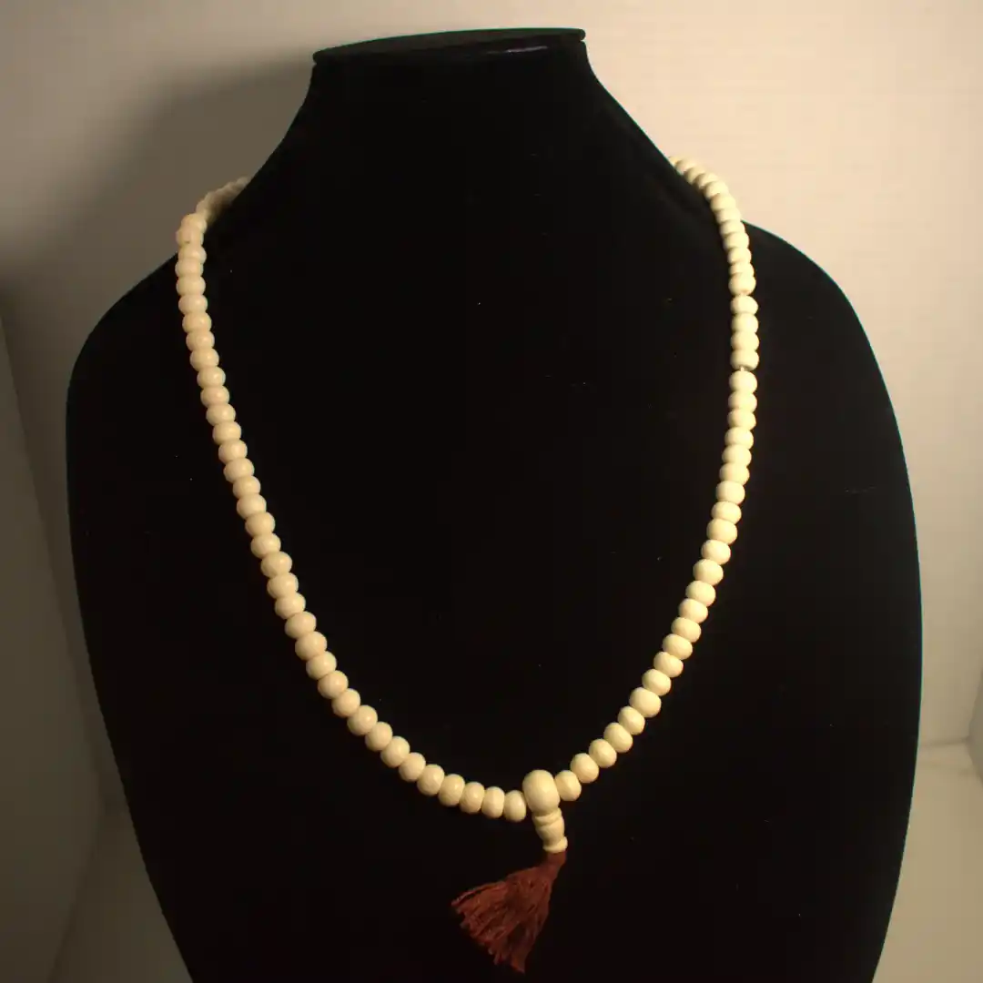 Hand made Malian wooden prayer beads.