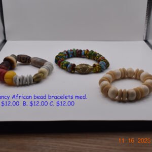 Fancy African Beads Bracelet Medley