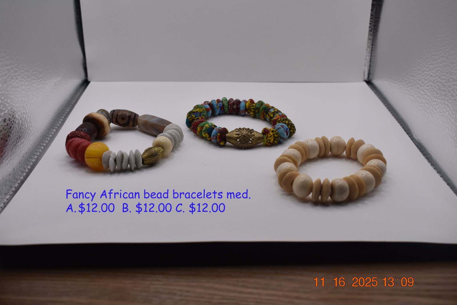Fancy African Beads Bracelet Medley