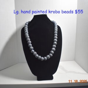 Hand Painted Krobo Beads Necklace